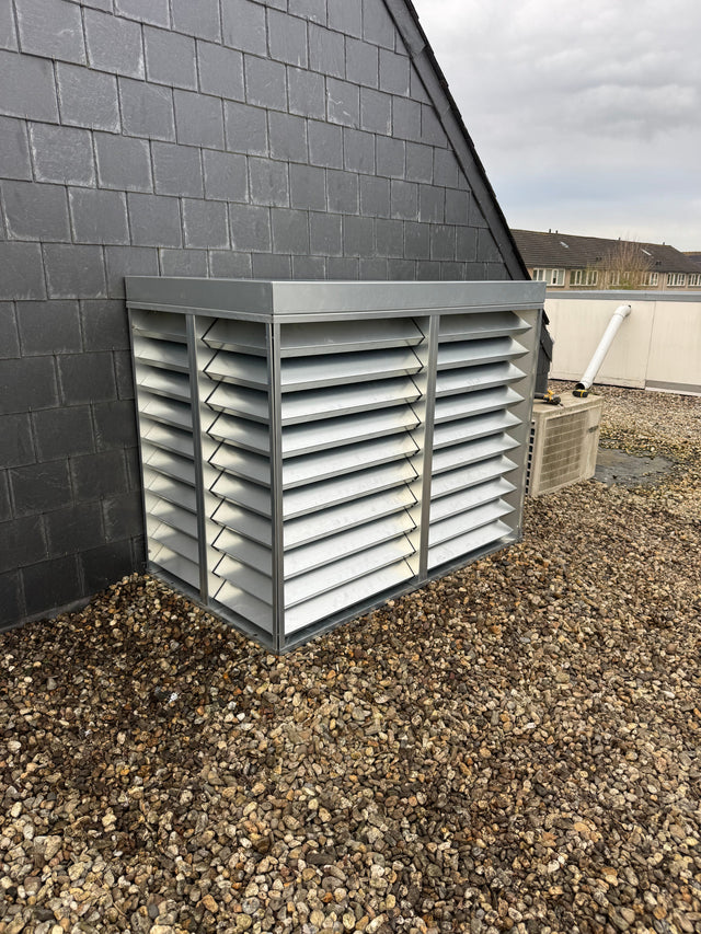 Warmtepomp op plat dak geluid