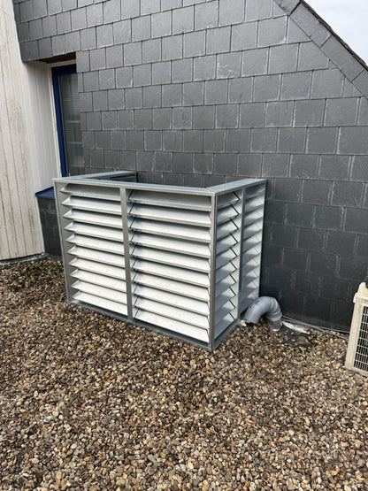 Warmtepomp omkasting gevel model