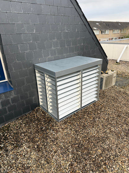Warmtepomp omkasting gevel model