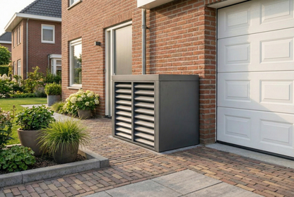 Warmtepomp omkasting gevel model